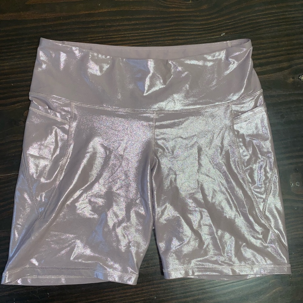 Old navy shimmer biker shorts 2x